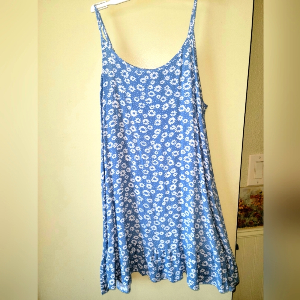 Wild Fable Sundress, Size M, Blue and White Floral